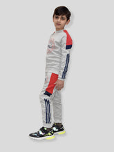 U.S Polo Assn Fleece Tracksuit For Kids-Grey-BE97/BR913