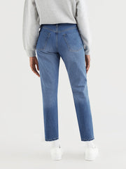 F&F Slim Fit Non Stretch Denim For Ladies-Blue Faded-SP2569