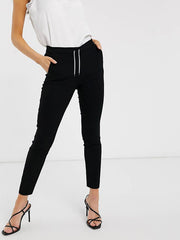 NK Terry Fleece Slim Fit Jogger Trouser For Ladies-Black-BE2180