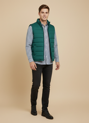 Payper Winter Sleeveless Zipper Mockneck Jacket For Men-Zinc-PH31