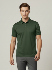 Rawgear Summer Dry Fit Polo Shirt For Men-Olive Green-BE9494