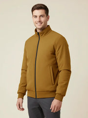 Payper Winter Zipper Mockneck Jacket For Men-Golden Brown-PH21