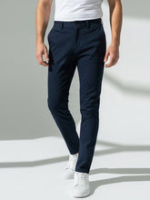 Louis Vicaci Denim Lycra Stretchy Slim Fit Pent For Men-Dark Navy-RA0134