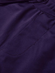 Louis Vicaci Slim Fit Active Wear Trouser Pent For Men-Purple-BR664