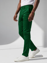 Louis Vicaci Interlock Stretchy Slim Fit Pent For Men-Dark Green-BE1024/BR13259