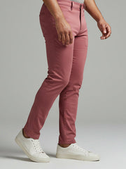 Louis Vicaci Lycra Stretchy Slim Fit Pent For Men-Light Magenta-BR453