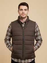 Payper Winter Sleeveless Zipper Mockneck Jacket For Men-Chocolate-PH24