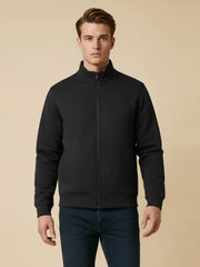 Payper Winter Zipper Mockneck Jacket For Men-Black-PH13