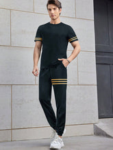 Louis Vicaci Summer Active Wear Tracksuit For Men-Dark Navy-BE918/BR13179