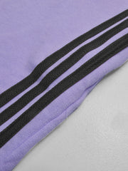 Summer Jersey Slim Fit Bermuda Short For Men-Light Purple with Stripes-SP1774/RT2435