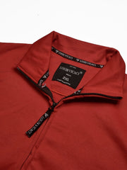 Louis Vicaci Zipper Active Wear Bomber Jacket For Men-Red-SP1370/RT2322