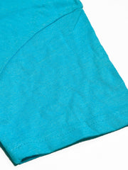 L.A.T Crew Neck Single Jersey Tee Shirt For Kids-Blue Melange-SP2201