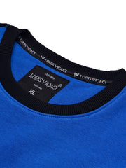 Louis Vicaci Fleece Sweatshirt For Men-Black with Blue-BR832