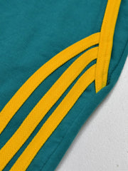 Summer Jersey Terry Slim Fit Bermuda Short For Men-Dark Cyan with Stripes-SP1769/RT2430