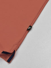 LV Summer Polo Shirt For Men-Carrot Red & Dark Navy-SP1546/RT2366