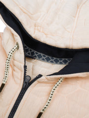 TH Quilted Zipper Hoodie For Kids-Light Peach With Navy-SP1206