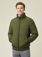 Payper Winter Zipper Mockneck Jacket For Men-Olive Green-PH23