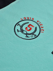 LV Summer Polo Shirt For Men-Light Sky & Dark Navy-BE849