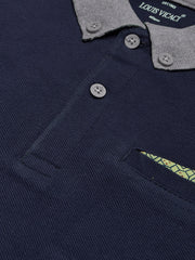 LV Summer Polo Shirt For Men-Navy & White-BE803/BR13044