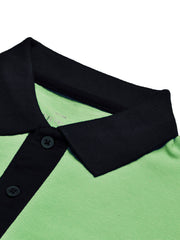 LV Summer Polo Shirt For Men-Parrot & Dark Navy-BE855/BR13093