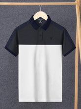LV Summer Polo Shirt For Men-White with Charcoal-BE818/BR13058