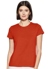 M-17 Crew Neck Tee Shirt For Ladies-Dark Orange-BE1059/BR13293