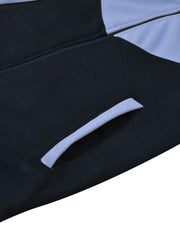 Mango Stylish Inner Quilted Fur Zipper Hoodie For Kids-Navy & Sky-BE134/BR943