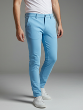 Louis Vicaci Interlock Stretchy Slim Fit Pent For Men-Sky Blue-BE1022/BR13257