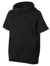 NK Fleece Cowl Neck Sleeveless Hoodie For Men-Black-SP339/RT2138