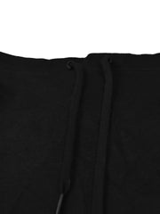 NK Fleece Cowl Neck Sleeveless Hoodie For Men-Black-SP339/RT2138