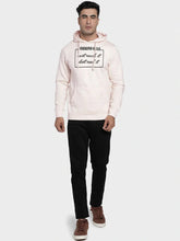 Wound UP Fleece Pullover Hoodie For Men-Light Pink-SP328