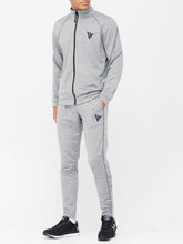 Louis Vicaci Fleece Zipper Tracksuit For Men-Grey Melange-RT1351