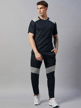 Louis Vicaci Summer Active Wear Tracksuit For Men-Navy with Grey Panels-SP1867/RT2472