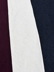 Champion Single Jersey Polo Shirt For Kids-Maroon with Off White & Navy Melange Panels-BE933/BR13180