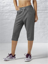 Slazenger Fleece Gathering Bottom Capri For Ladies-Charcoal Melange-SP200