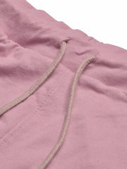 Summer Jersey Terry Slim Fit Bermuda Short For Men-Light Purple with Stripes-BE994/BR13238