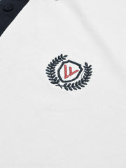 LV Summer Polo Shirt For Men-White & Dark Navy-SP1567/RT2370