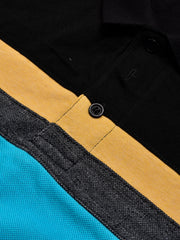 NXT Summer Polo Shirt For Men-Sky with Black-BE680/BR12933