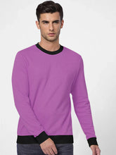 UA Fleece Funky Style Sweatshirt For Men-Dark Pink with Black-BE2505