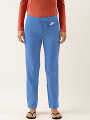 NK Fleece Straight Fit Trouser For Ladies-Light Blue-BE212/BR1012