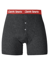 Classic Sport Single Jersey Boxer Brief For Men-Charcoal Melange-BR801