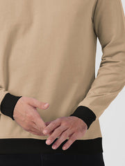 Upgrade Fashion Terry Fleece Funky Style Sweatshirt For Me-Skin Base with Black-BE2524