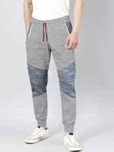 VERSACE Terry Fleece Jogger Sweatpant For Men-Grey Melange with Melnage Panel-BE2710