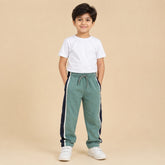 Premium Boys Trouser-Burnt Orange with Navy-T10