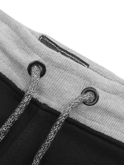 Diesel Terry Fleece Slim Fit Jogger Trouser For Kids-Black & Grey-RT2169