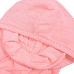 NK Fleece Short Sleeve Hoodie For Ladies-Light Pink-RT931