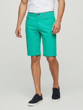Stylish Cotton Short For Men-Cyan Blue-BE7862