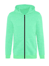 NK Fleece Zipper Hoodie For Men-Cyan Green-SP624