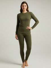 VZV Warmer Suit For Women-Olive Green-VZV04