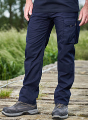 Navy Blue Cargo Trouser For Men-BE0795